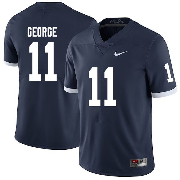 Men #11 Daniel George Penn State Nittany Lions College Throwback Football Jerseys Sale-Navy
